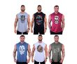 Kit 6 Regatas Machão Com Touca Longline Masculina MXD Conceito Cores Lisas Academia Treino Musculação Casual Camisetas