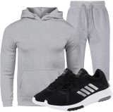 Combo Conjunto Moletom + Tenis Masculino Esportivo