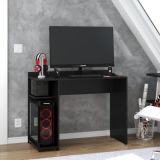 Escrivaninha Mesa Gamer Dynamite – Preto – Mania de Móveis