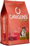 Ração Origens para Gatos Castrados sabor Frango – 1kg