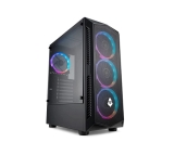 Gabinete Gamer Mancer AeroStorm, 4 Fans RGB, Lateral de Vidro, Preto, MCR-ASM-RGB01