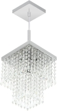 Lustre Pendente De Cristal Acrilico Marrycrilic Formidavel