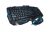 Teclado E Mouse Gamer C/ Fio Detalhes Azuis Multilaser-tc195
