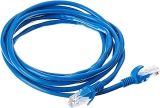 Cabo de Rede Plus Cable PC-ETHU25BL Cat.5E 2.5M Azul Patch Cord – Conectores RJ45 Capa de PVC
