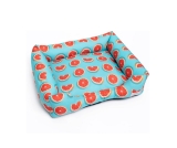 Cama Pet para Cachorro e Gato Tamanho M com Ziper Fundo Emborrachado Lavavel Raças Médias até 15 kg (Azul Turquesa)