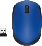 Mouse sem fio Logitech M170 com Design Ambidestro Compacto, Conexão USB e Pilha Inclusa – Azul