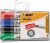 Pincel Marcador de Quadro Branco BIC Marking, Recarregável, 4 Cores Clássicas, Ponta Redonda, 891683