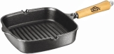 Frigideira Cook Grill Quadrada 235 mm x 235 mm – Cabo de Madeira