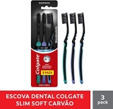 Escova Dental Colgate Slim Soft Black 3Unid