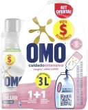 Kit Garrafa Para Diluição + Sabão Líquido Refil Omo Cuidado Intensivo 500ml
