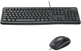 Combo Teclado e Mouse com fio USB Logitech MK120 com Design Confortável, Durável e Resistente à Respingos e Layout ABNT2