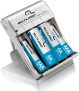 Carregador de Pilhas Multilaser AA/AAA + 2 Pilhas AA 2500Mah + 2 Pilhas AAA 1000Mah – CB045, turquoise, 83 x 59 x 55mm