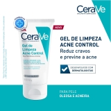 Cerave, Gel de Limpeza Acne Control com Niacinamida e Ácido Salicílico, 140g