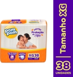 Pom Pom Derma Protek – Fralda, Mega XG, 38 Unidades