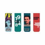 Marcador de página, livro George Orwell kit com 4 marcadores