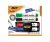Kit 4 Marcadores de Quadro Branco BIC Marking Cores Clássicas + 1 Apagador, Ponta Resistente, Apaga Fácil