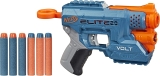 Lança Dardos Nerf Elite 2.0 Volt SD-1, com 6 Dardos Oficiais e Mira Luminosa – E9953 – Hasbro, azul e laranja