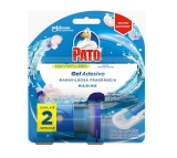 Desodorizador Sanitário Pato Gel Adesivo Marine Aplicador e Refil 2 discos