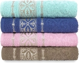 Kit 4 Toalhas Banhão Gigante Ótima Absorção 150x80cm – Munique (KIT 3)