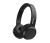 Headphone Philips bluetooth on-ear com microfone, reforço de graves e energia para 29 horas na cor preto TAH4205BK/00