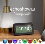 Novo Echo Show 5 (2ª Geração, versão 2021): Smart Display de 5″ com Alexa e câmera de 2 MP – Cor Preta