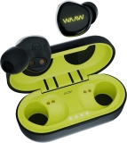 Fone de Ouvido WAAW by ALOK MOB 100EB Bluetooth TWS Intra-Auricular Com Microfone e Toque inteligente, Preto e Verde, P, M,G