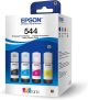 Kit de Garrafas de Tinta Original Epson EcoTank T544 – Magenta, Amarelo, Ciano, Preto