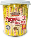 Paçoca Rolha Tradicional Pote C/56 Un Dacolonia