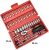 Kit 46 Chave Catraca Jogo De Soquetes Allen Torx Ferramentas catraca soquete de 1/4 barra de extensão