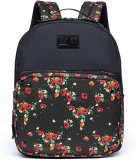 Mochila Cavalera Notebook Flores Preta