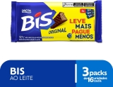 Bis Original Ao Leite – Kit com 3 unidades de 100,8g