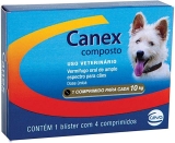 Ceva Vermífugo Canex Composto para Cães, 4 Comprimidos