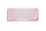 Teclado sem fio Logitech MX Keys Mini com Iluminação Inteligente, Conexão Bluetooth e USB com Easy-Switch para até 3 dispositivos e Bateria Recarregável – Rosa