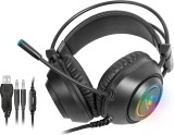 Headset Gamer RGB Crusader Preto FORTREK