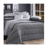 Jogo de Cama Casal 4 Peças: 1 Lençol de Cima + 1 Lençol com Elástico + 2 Fronhas 140 Fios com Algodão Realce Premium Hugo – Sultan