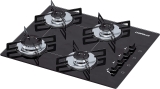 Cooktop 4 bocas Chamalux ultra chama preto T.C BIVOLT