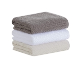 Kit Pano de Copa Buddemeyer 03 Peças Gourmet Quadriculado100% Algodão Branco/Marrom/Bege