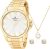 Relógio Champion Elegance Cn26377w + Conjunto de Brincos e Colar