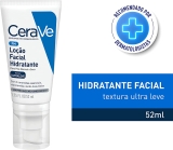 CeraVe, Loção Hidratante para o rosto, com Ácido Hialurônico, Niacinamida, Textura ultra fluida, 52ml