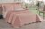 Colcha Bouti Cobre Leito Tecido Liso Dupla Face Casal Queen 03 Peças Rose