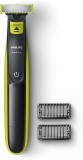 Aparador e raspador de barba, OneBlade QP2521/10, Bivolt, com 2 pentes