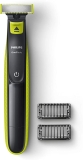 Aparador e raspador de barba, OneBlade QP2521/10, Bivolt, com 2 pentes