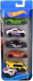 Pacote 5 Carros Sortidos, Hot Wheels, Mattel