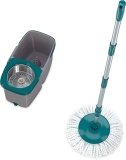 Mop Giratório Duas Águas, Balde 3 litros com cesto Inox , MOP7504, Flash Limp