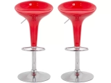 Banqueta Alta Giratória Vermelha BQT-VE1 – 2 Peças Otello