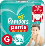 Fralda Pampers Pants Ajuste Total G 52 unidades