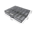 Organizador para 12 pares de calçados com tampa transparente, CST7993, Euro Home
