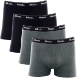 Kit 4 Cuecas Boxer Algodão, Mash, Masculino