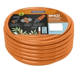 Tramontina Mangueira Super Flex com Engates Rosqueados e Esguicho em PVC, Laranja, 10 M
