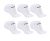 Kit 06 Pares Meia Cano Curto Fila Letter Esportiva Soquete com Sola Atoalhada Unissex LifeStyle Adulto